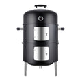 laraVist 3-in-1 Charcoal Smoker Grill with 453 sq. in. Cooking Space & Thermometer