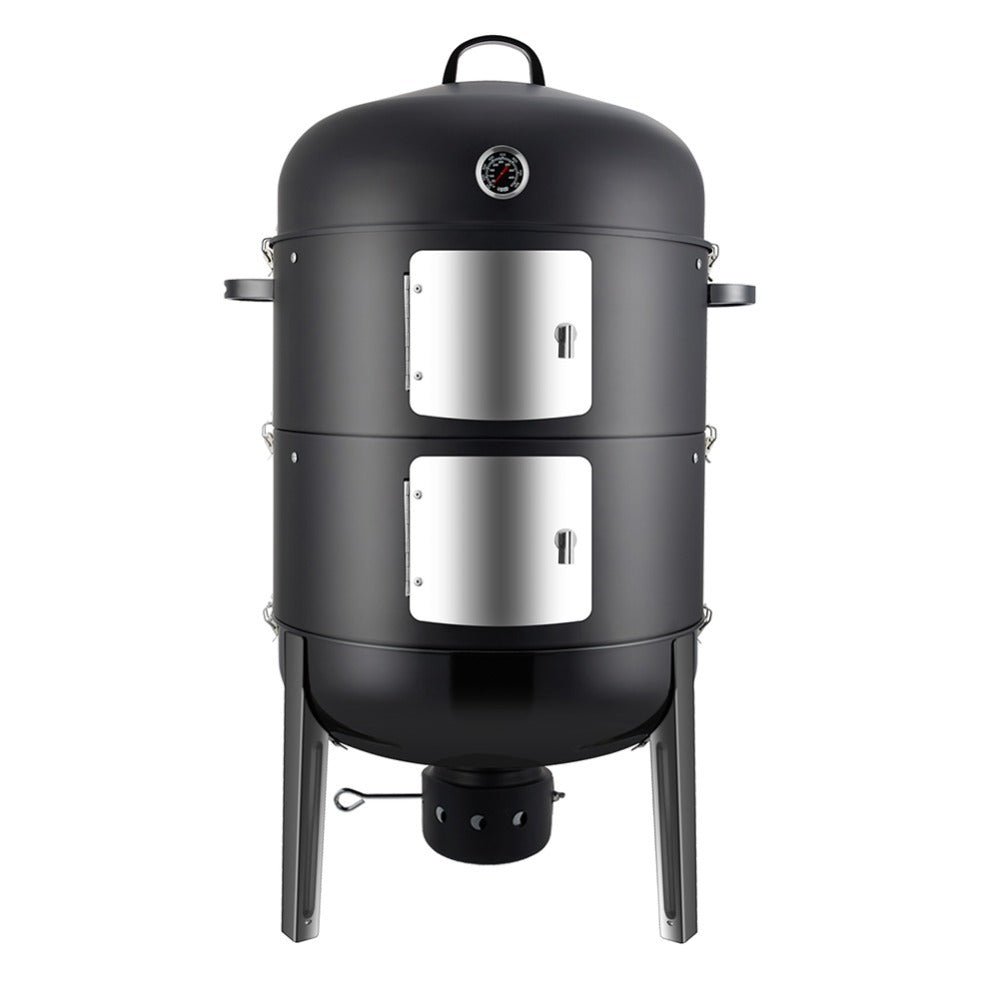 laraVist 20 Inch Charcoal Vertical Smoker Grill with Adjustable Vents