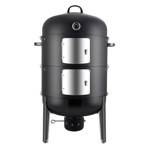 laraVist 20 Inch Charcoal Vertical Smoker Grill with Adjustable Vents