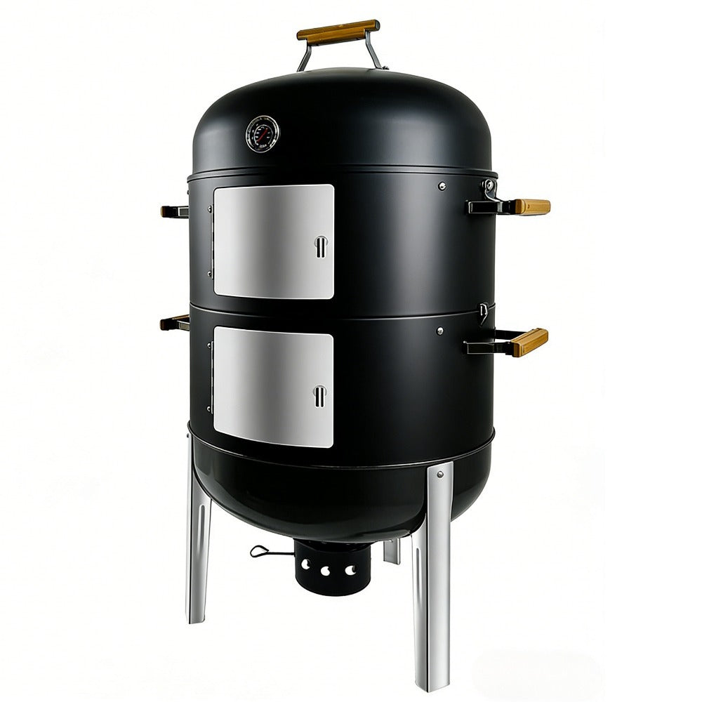 laraVist 20.5 Inch BBQ Smoker and Grill Combo for Outdoor Cooking